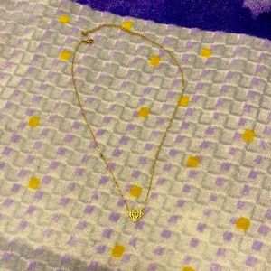Gold Diamond shaped necklace
